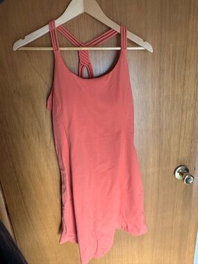 Mono b Coral Braided-Strap Tank Dress